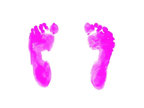 Empreinte des pieds du petit enfant — Photo