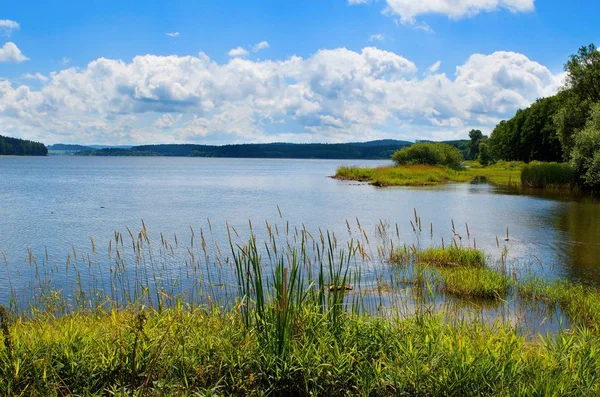 Lago Lipno, Nov Pec, Repubblica Ceca . — Foto Stock