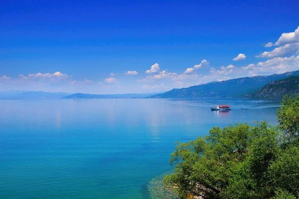 Охридське озеро, Албанія — стокове фото