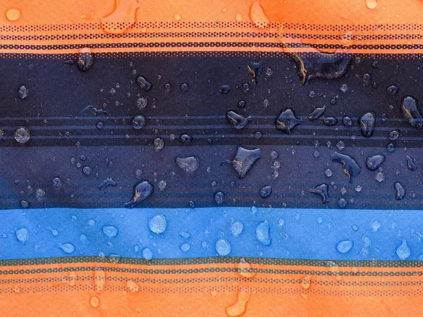 Detail of water drops on softshell jacket