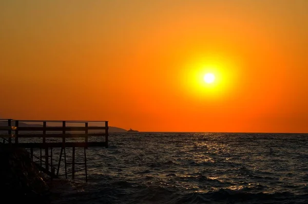 Ksamil, Mar Jónico, Albania . — Foto de Stock