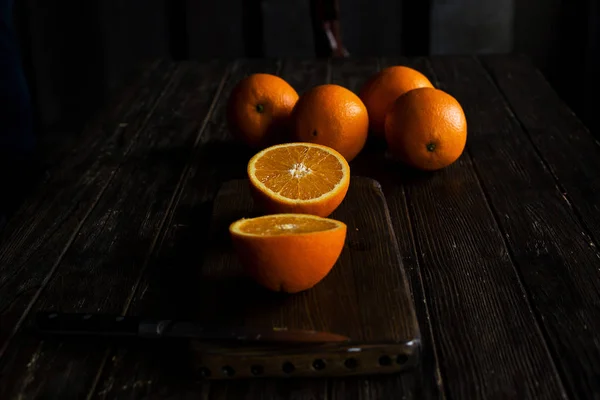 Narancs vágás egészség fa évjárat vegán vegetáriánus egészséges li Jogdíjmentes Stock Fotók