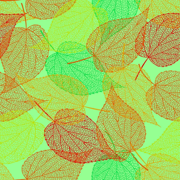 Vektor nahtlose Muster. durchbrochene bunte Herbstblätter auf blauem Hintergrund. Bild von fallenden Blättern zur Dekoration Hintergrund zum Thema Herbst. Vektorgrafiken