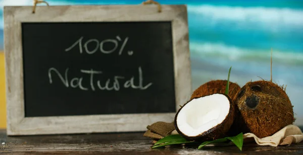 Coco nutritivo fresco — Foto de Stock