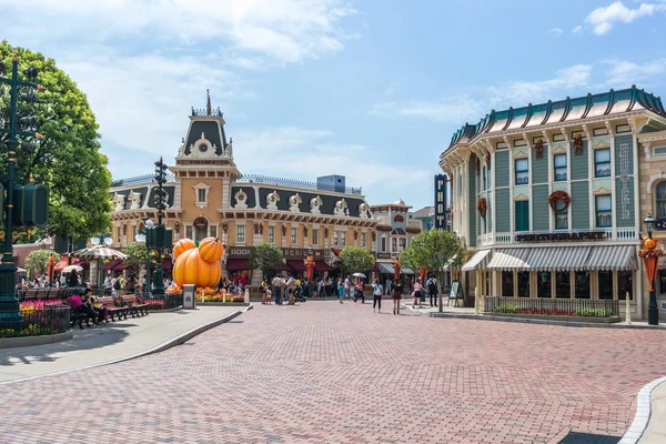 Disneyland main street — Stock Photo, Image