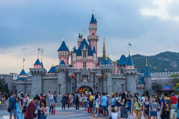 Disneyland Castle forecourt — Stock Photo, Image