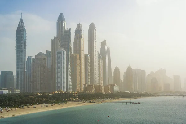 Вид Dubai Marina в Дубаї, ОАЕ — стокове фото