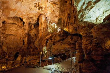 Emine-Bayir-Hasar also known as Mammoth cave is the biggest cave in Crimea clipart