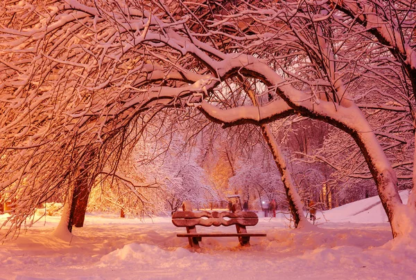 Callejón nevado — Foto de Stock