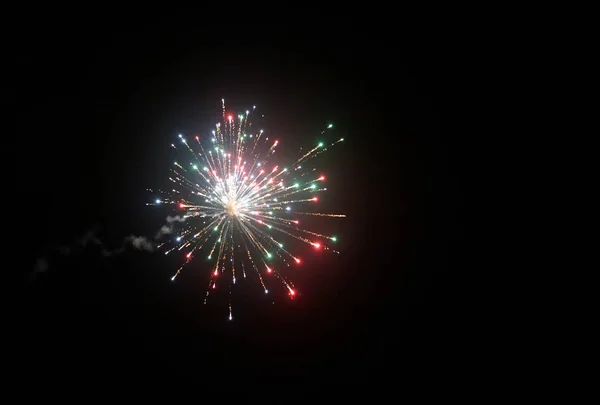 Firework show at night — Stock Photo, Image