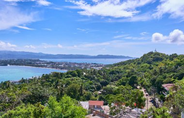 Boracay Adası havadan görünümü, Filipinler
