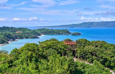 Boracay Adası havadan görünümü, Filipinler