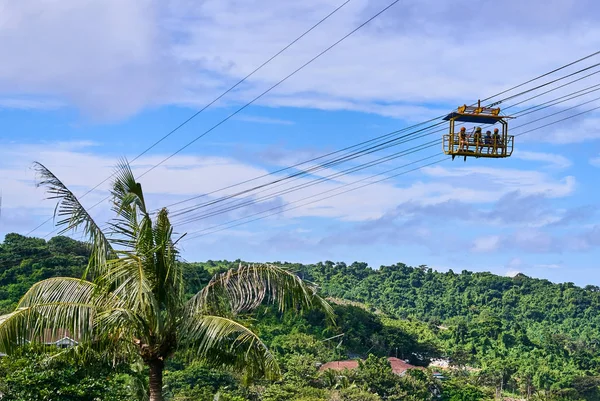 Teleférico en la isla Boracay, Filipinas — Foto de Stock