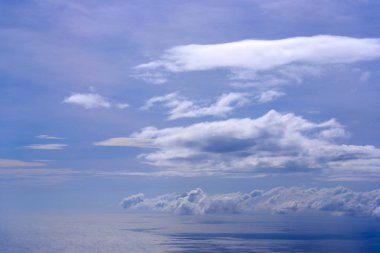 Uçaktan adaların güzel havadan görünümü