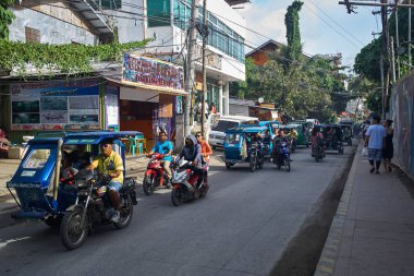 Boracay, Filipinler - 21 Kasım 2017: Şehir Merkezi Rating 