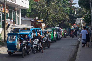 Boracay, Filipinler - 21 Kasım 2017: Şehir Merkezi Rating