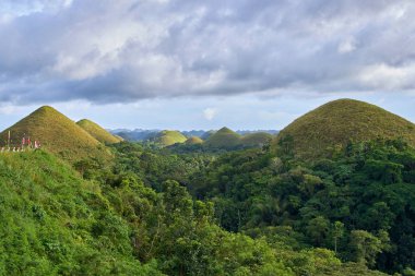 Ünlü Çikolata Hills görünümü, Bohol Adası, Filipinler