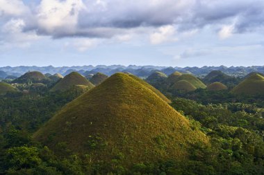 Ünlü Çikolata Hills görünümü, Bohol Adası, Filipinler