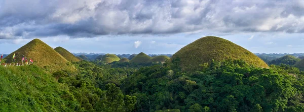 stock image Famous Chocolate Hills panoramic view, Bohol Island, Philippines