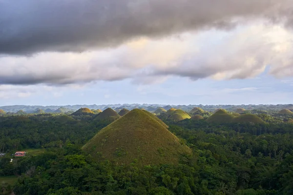 Famosa vista de Chocolate Hills, Bohol Island, Filipinas — Foto de Stock