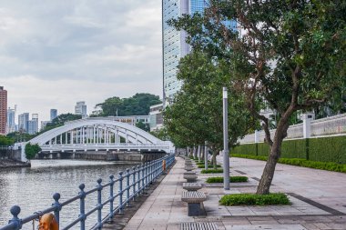 Elgin Köprüsü görünümü Singapur