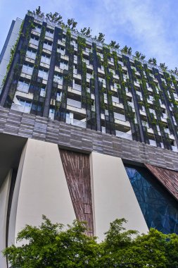 Modern bina yeşil eco cephe