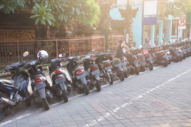 Bali, Endonezya üzerinde otopark scooter