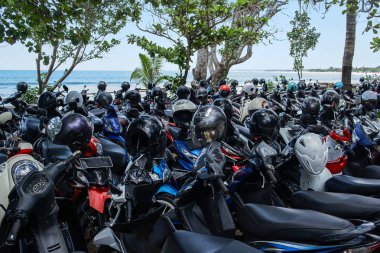 Bali, Endonezya üzerinde otopark scooter