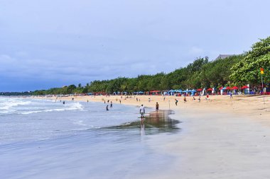 Kuta beach görünümü, Bali Adası, Endonezya