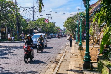 Ubud, Endonezya - 8 Aralık 2017: Şehir merkezinde 
