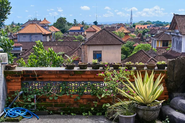 Güzel kenti Ubud çatıdan Bali Adası, Indone