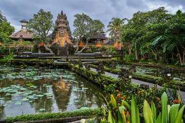 Pura Taman Kemuda Saraswati Temple in Ubud, Bali island, Indones