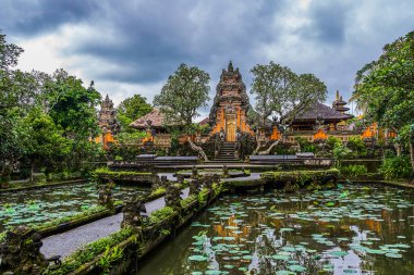 Pura Taman Kemuda Saraswati Temple in Ubud, Bali island, Indones