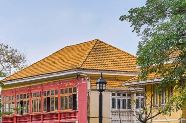 Bangkok şehir, Thaila güzel eski geleneksel ev