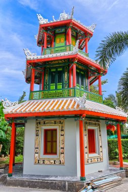 Arka tarafında Suan Saranrom Park Çin stili pagoda