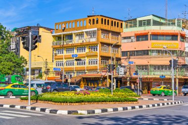 Bangkok, Thailaind - 31 Aralık 2017: Yol Merkezi