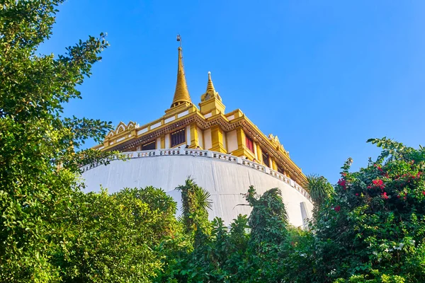 Wat Saket pagode também conhecido como Golden Mount view em Bancoc — Fotografia de Stock