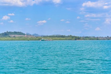Bağlantı noktası feribotla Trat provine Koh Chang Adası, Tayland
