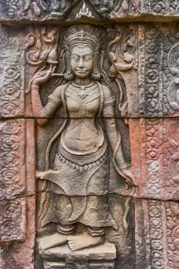Taş Ta Prohm Tapınağı, Angk gösterilen Khmer devata koruyucu
