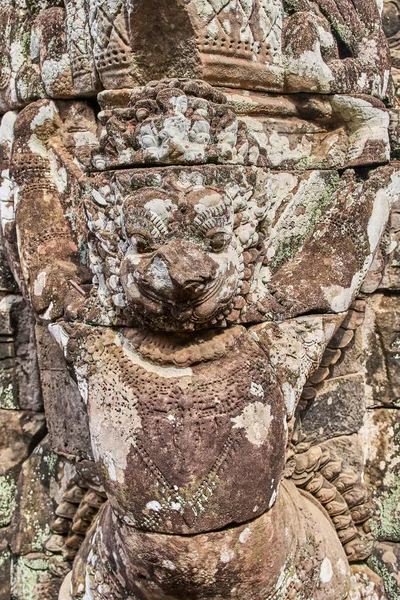 Stone faces at Bayon Temple, Siem Reap, Cambodia — Stock Photo, Image