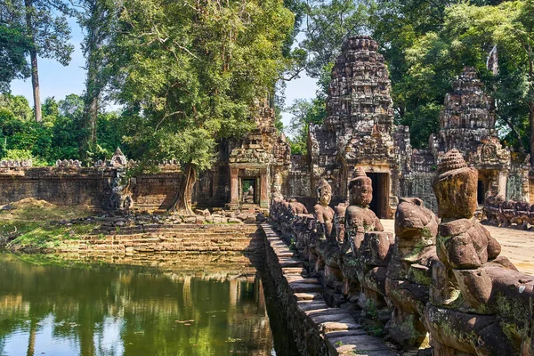 Straße zum Preh Khan Tempel, siem ernten, Kambodscha — Stockfoto