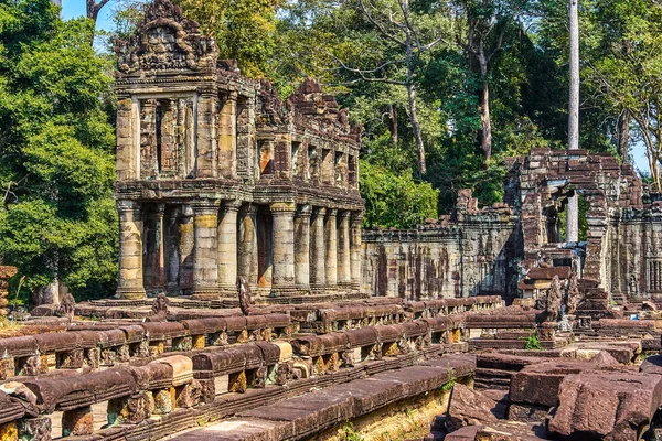 Templo de Preh Khan, Siem Reap, Camboja — Fotografia de Stock