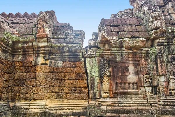 Ta Som gammal ruin tempelmurarna, Angkor-området, Kambodja — Stockfoto