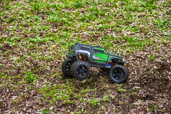 Radio-controlled car movement — Stock Photo, Image