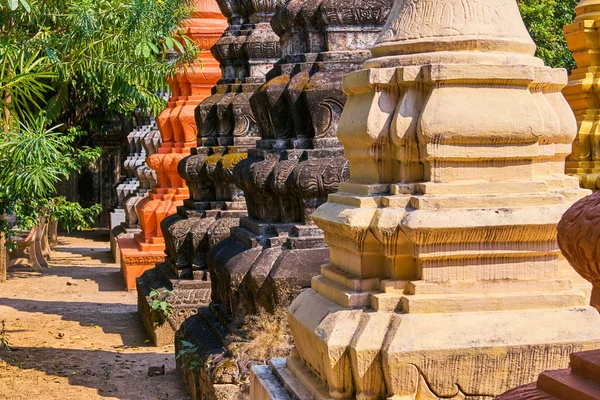 Wat Bo красивый храм в Siem Reap — стоковое фото