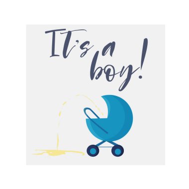 Bebek çocuk sembolü olarak mavi gezinti.