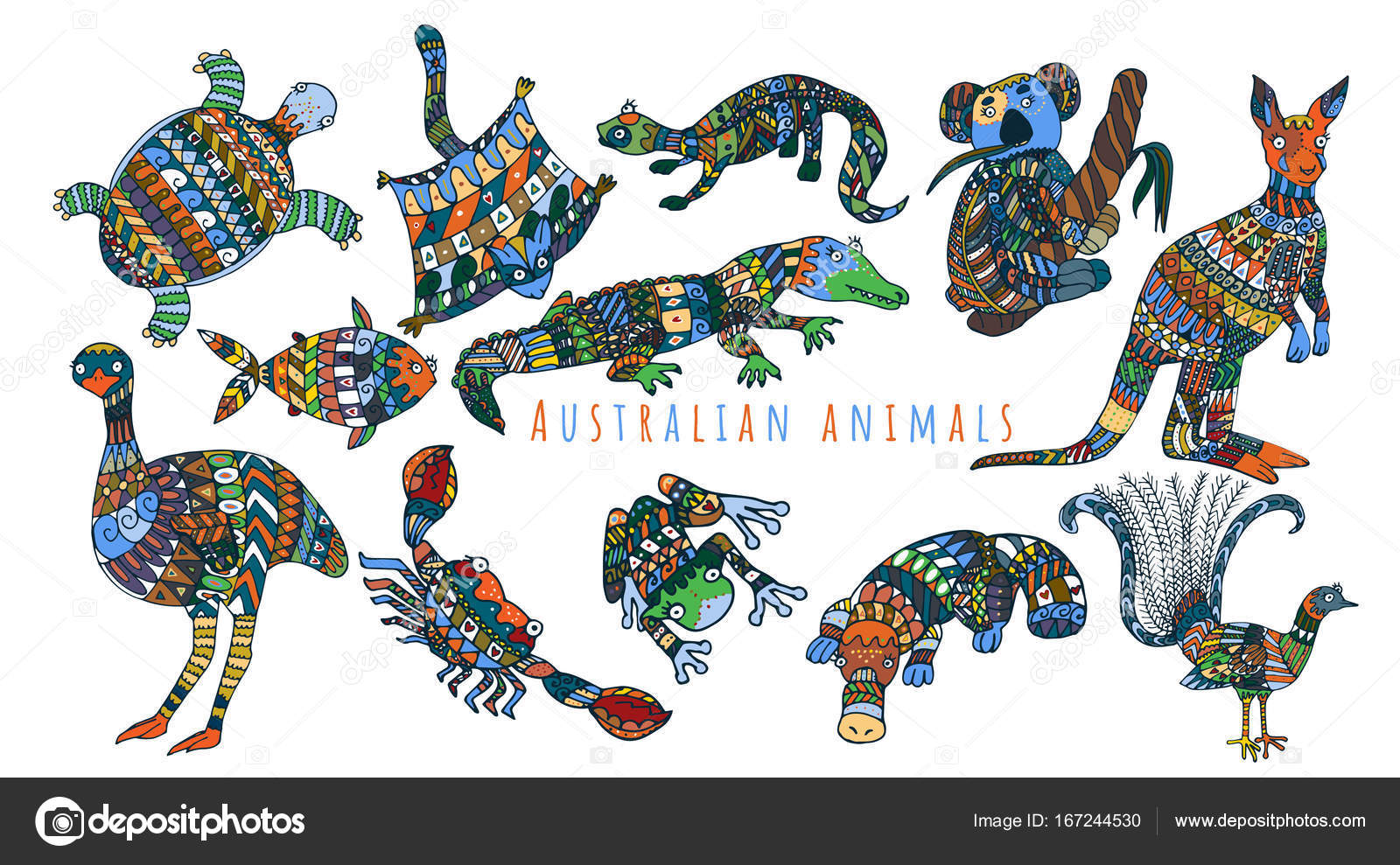 immunisering en gang Modsigelse Aboriginal animals, Royalty-free Aboriginal animals Vector Images &  Drawings | Depositphotos®