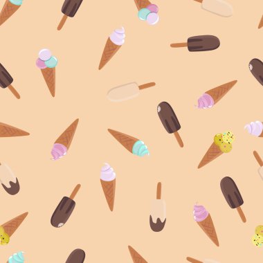 Dondurma pürüzsüz desen.