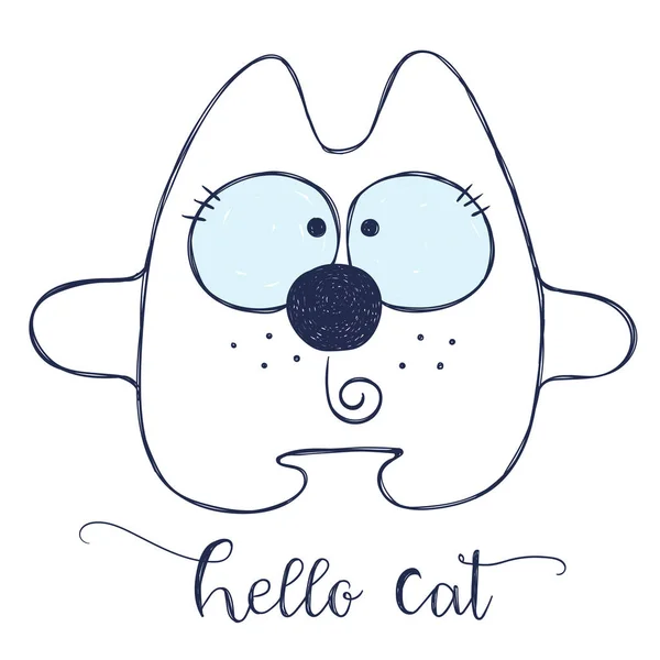 Dostu karikatür kedi