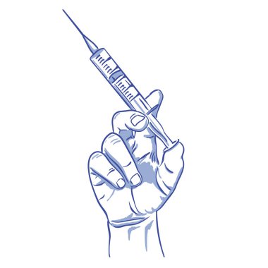 enjeksiyon doodle çizim